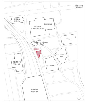 「（仮称）茶屋町１７番地計画ビル」の計画地