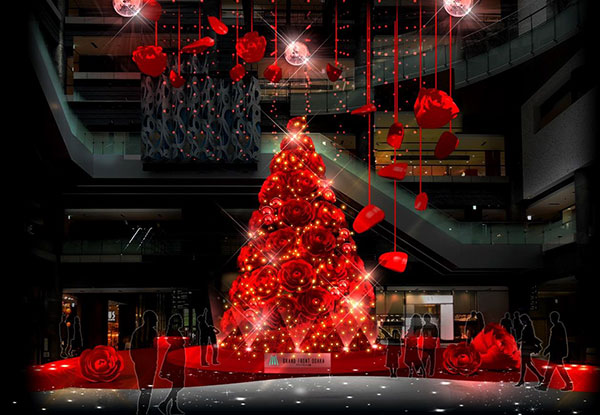 赤一色に染まるグランフロント大阪5回目のクリスマス Grand Wish Christmas 17 Winter In Red ウィンターインレッド 阪急電鉄株式会社のプレスリリース