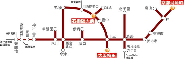 駅名変更後の路線図（全体）のイメージ