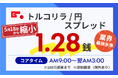 トルコリラ/円の基準スプレッドを1.28銭へ縮小！