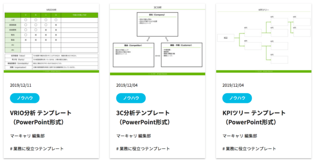 ダウンロード数5000回突破 100種類を超えるビジネステンプレートやフレームワークが無制限で無料ダウンロード 可能 マーキャリ 株式会社エムエム総研のプレスリリース