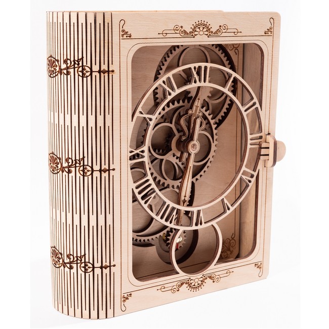 【値下げ歓迎中】組み立て式木製時計　高品質ハンドメイド木製 掛け時計