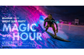 昨年好評を博した【NIGHT SURF PARTY】がさらに進化。「競う」から「魅せる」サーフエンターテイメント闇夜に音楽と照明の中で繰り広げるプロ達の技の競演！
