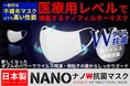 【緊急事態宣言発令中!一般的な不織布マスクより高性能!】持続する抗菌効果!ウイルス捕集率99%!さらに医療用レベルのフィルター採用の高性能布マスク『ナノW抗菌マスク』が特別価格で追加販売開始!