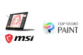 「CLIP STUDIO PAINT」と「MSIノートPC」がコラボレーション　対象の「MSIノートPC」購入とレビュー投稿で「CLIP STUDIO PAINT」がもらえるキャンペーンを開始