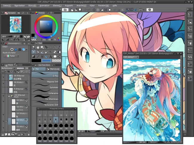 Clip Studio Paint が全世界同時バージョンアップ ドイツ語版の提供も開始 株式会社セルシスのプレスリリース