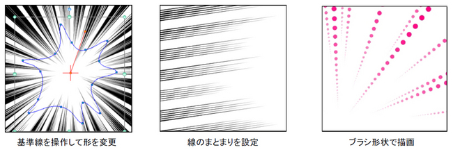 100以上 クリスタ流線