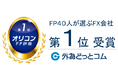 外為どっとコム ファイナンシャルプランナーが評価したFXランキング第1位を受賞!