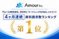 アムール株式会社、BOXIL「マーケティング代行会社」カテゴリで4ヶ月連続資料請求数ランキング1位を獲得