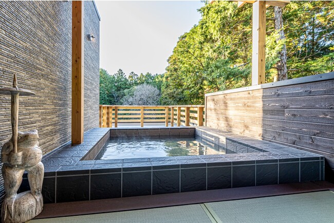 開放的な屋上露天風呂 開放的な屋上露天風呂