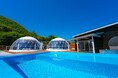 【2026年6月／リニューアル】関門海峡を望む絶景グランピング施設「グランドーム下関」～ダブルオーシャンスイートのお部屋がプライベートインフィニティプール付きの客室にリニューアル～