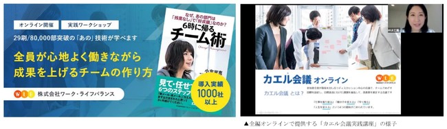 今年5月開講 誰もが不安なく意見を言える組織を作る カエル会議 実践講座 15年間のノウハウを詰め込んだ最新版チームビルディング技術が学習可能 株式会社ワーク ライフバランスのプレスリリース