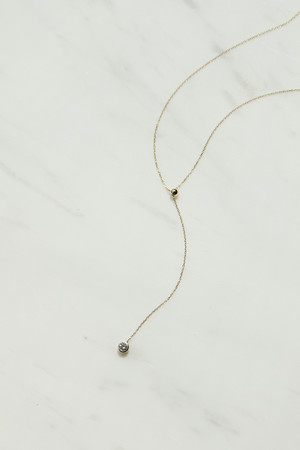 0.1ct Slide Lariat Necklace／57,200円（税込）