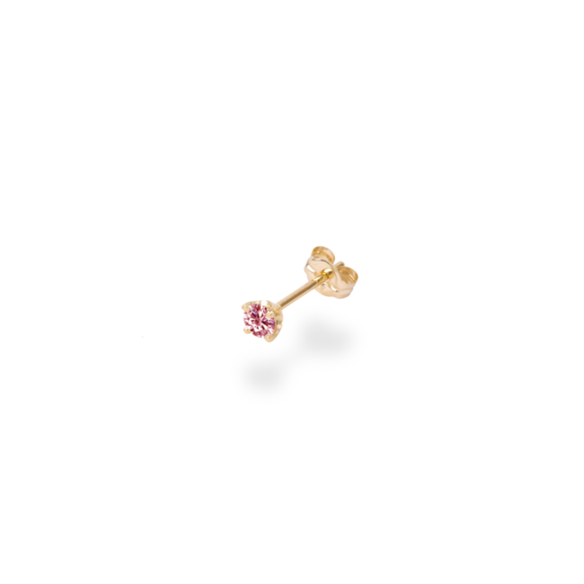 0.1CT SOLITAIRE PINK DIAMOND STUDS 50,000円～