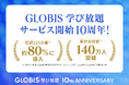 「GLOBIS 学び放題」10周年！日経225企業の約80%で導入、累計会員数140万人へと成長