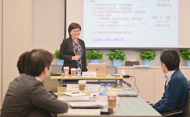 中国での企業研修の様子 中国での企業研修の様子