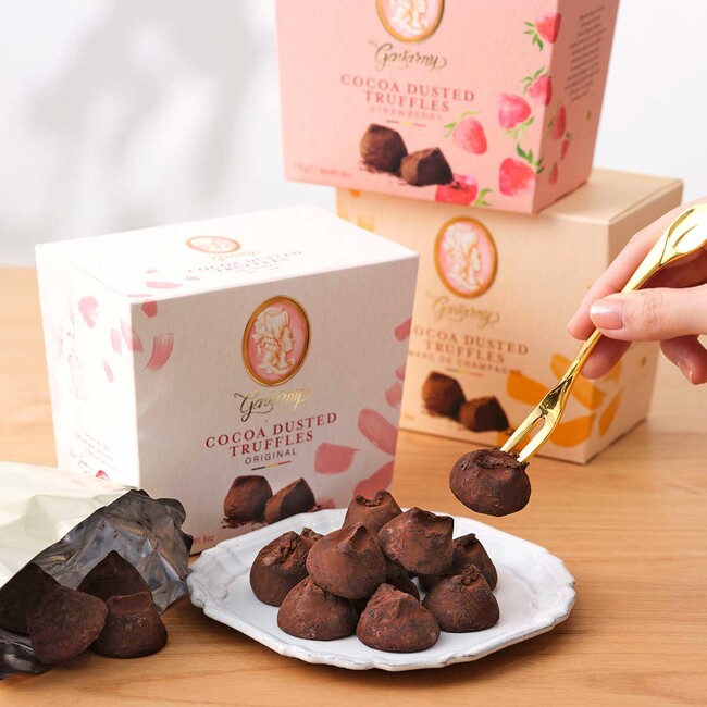 ガヴァルニー プレミアムトリュフ ココア/マールドシャンパーニュ/ストロベリー ガヴァルニー プレミアムトリュフ ココア/マールドシャンパーニュ/ストロベリー