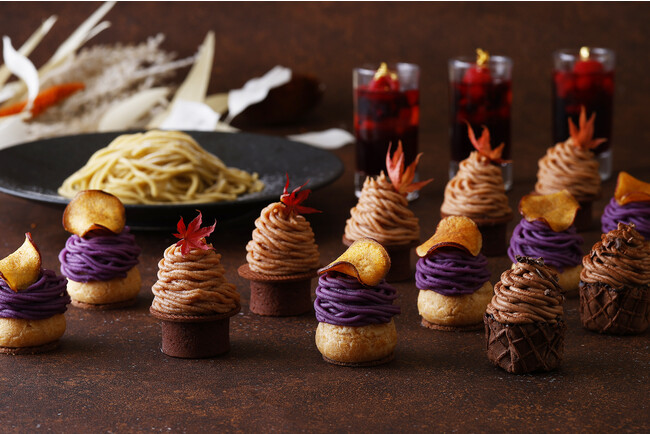 紅葉をのせて秋の装いに