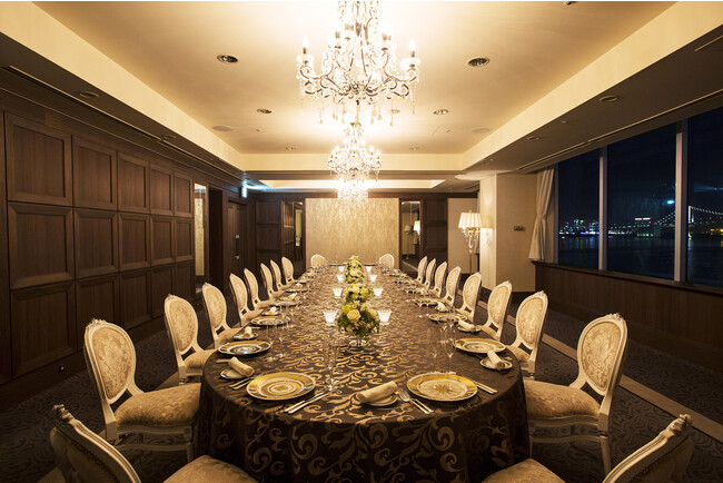 東京ベイの夜景が一望できる個室