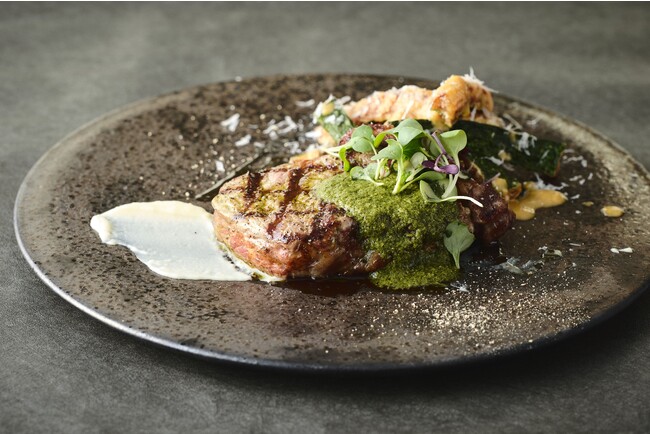 アメリカ産アンガス牛サーロインのグリル200g ￥5,500