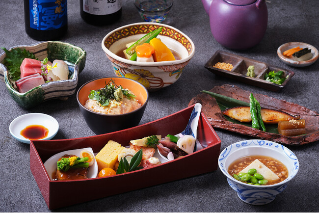 日本の食文化が楽しめる御膳スタイルの夕食（イメージ）