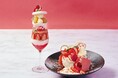 「白いちごのマカロンパフェ」と「いちごティラミスパンケーキ」が登場