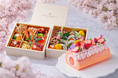 桃の節句をお祝いする、いちご尽くしの「ひなまつりロールケーキ」と、お花見におすすめのホテル特製 「桜花見弁当」が登場