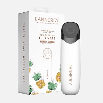 CANNERGYより、国内工場で生産したCBD含有リキッド 蒸気式電子タバコ