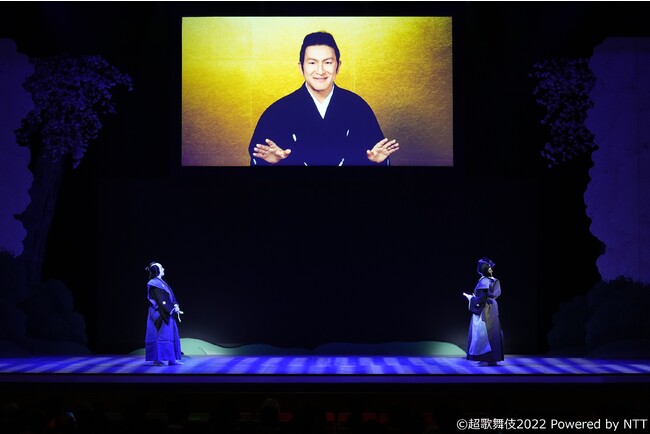 「超歌舞伎のみかた」左より、澤村國矢、獅童ツイン、中村蝶紫(C)超歌舞伎2022 Powered by NTT 「超歌舞伎のみかた」左より、澤村國矢、獅童ツイン、中村蝶紫(C)超歌舞伎2022 Powered by NTT