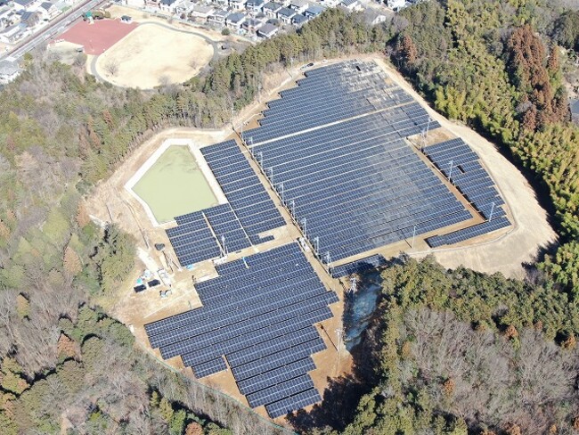 栃木県宇都宮市における太陽光発電所「宇都宮シナネンソーラーパーク