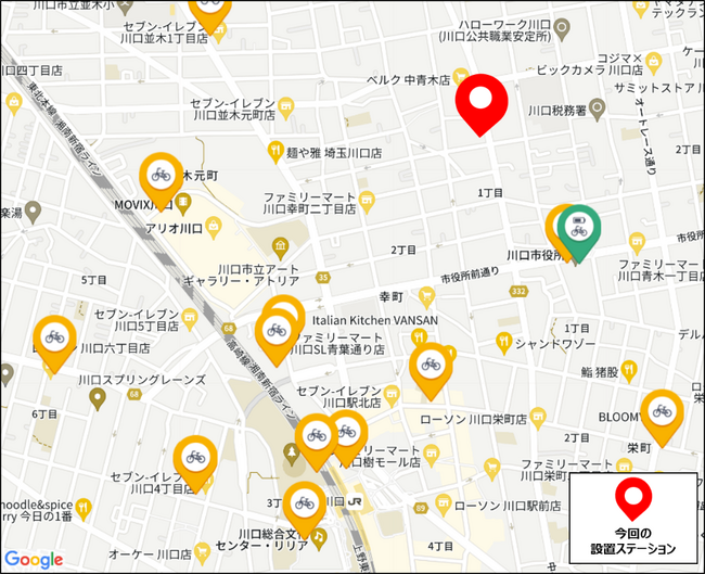 青木信用金庫本店営業部（住所：埼玉県川口市中青木2-13-21）