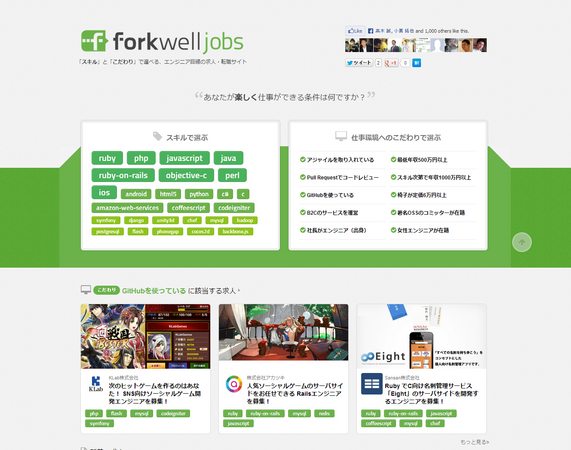 エンジニア目線で会社を選べる求人サイト Forkwell Jobs フォークウェルジョブズ を公開 株式会社groovesのプレスリリース