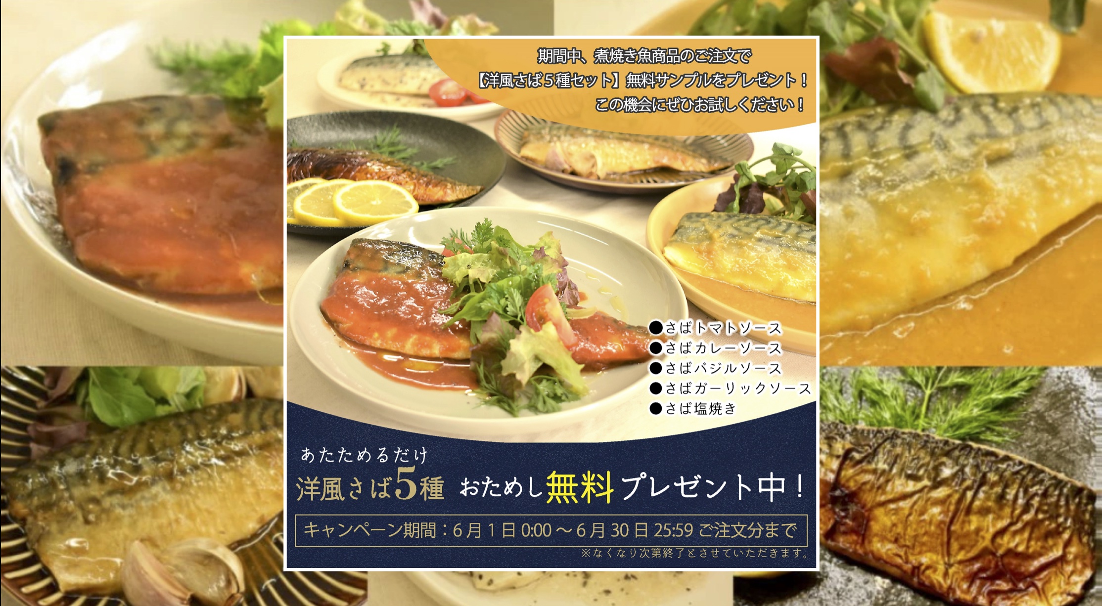 ご当地通販サイト『ひとま楽天市場店』にて煮焼き魚セットシリーズを