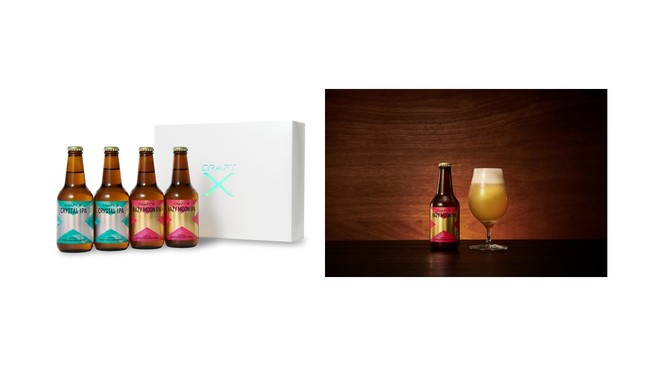 画像　左：IPA飲み比べプレミアムギフト　右：ヘイジームーンIPA