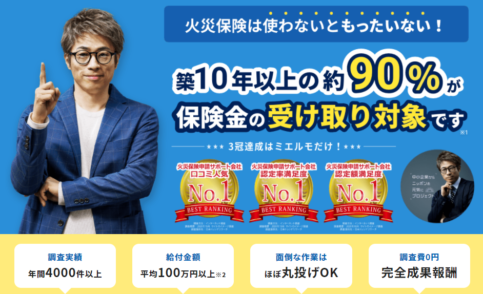 火災保険 地震保険会社ごとの認定率 認定額ランキングを公表 株式会社ミエルモのプレスリリース