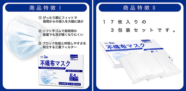 郵便ポストへ直接お届け！】「５００万枚完売」の大反響不織布マスク「アップグレード」を「５１枚入り７８０円」のメール 便パッケージで９月２９日（火）より一般販売を開始。｜大運株式会社のプレスリリース