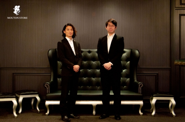 株式会社Mouton&Company の代表である奥野祐樹（右）。『MOUTON STORE』 代表の松下洋（左）。