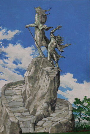 成田亨「鬼モニュメント(原画)」(日本の鬼の交流博物館所蔵) 成田亨「鬼モニュメント(原画)」(日本の鬼の交流博物館所蔵)