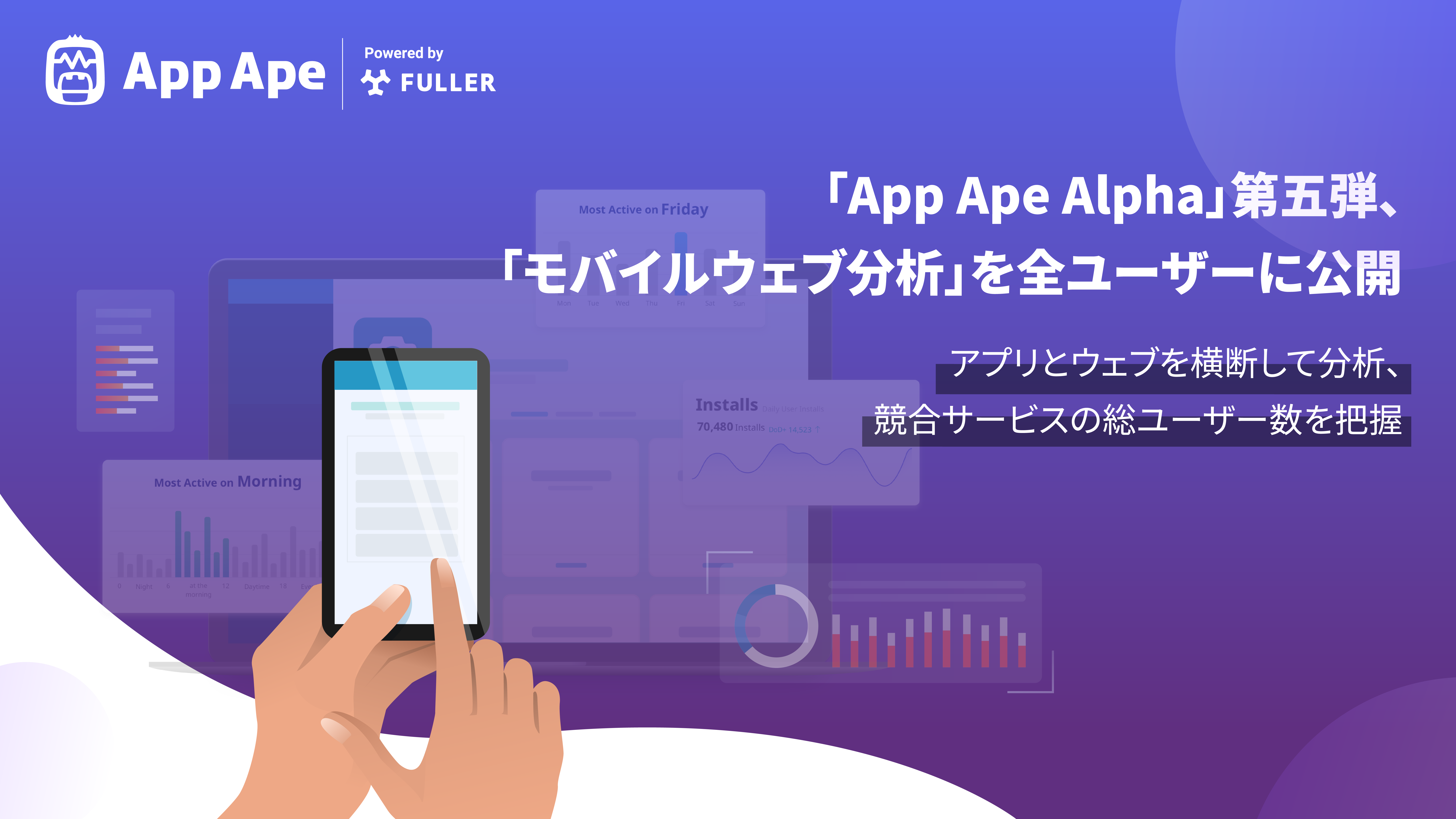 「App Ape Alpha」第五弾、「モバイルウェブ分析」を全ユーザーに無償公開