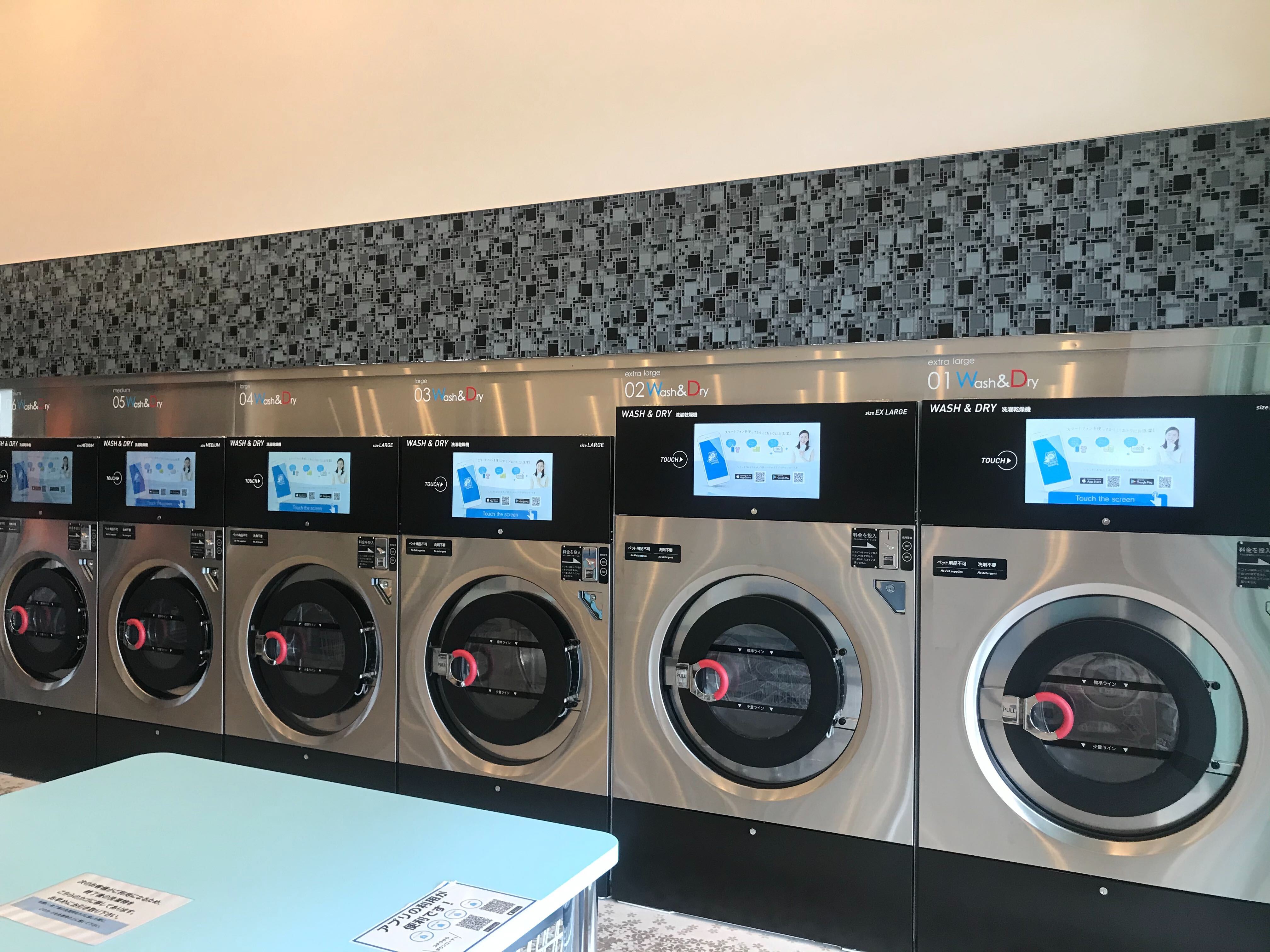 コインランドリー Wash モラージュ柏店 にフルスクリーンタッチパネル搭載の洗濯乾燥機を導入 株式会社wash Plusのプレスリリース