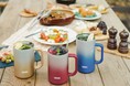 おいしさ長持ち！氷をいれてもたっぷり飲める真空断熱ジョッキに、グラデーションカラーを施したカラータイプが新登場！！『サーモス 真空断熱ジョッキ（JDK-600C/720C）』