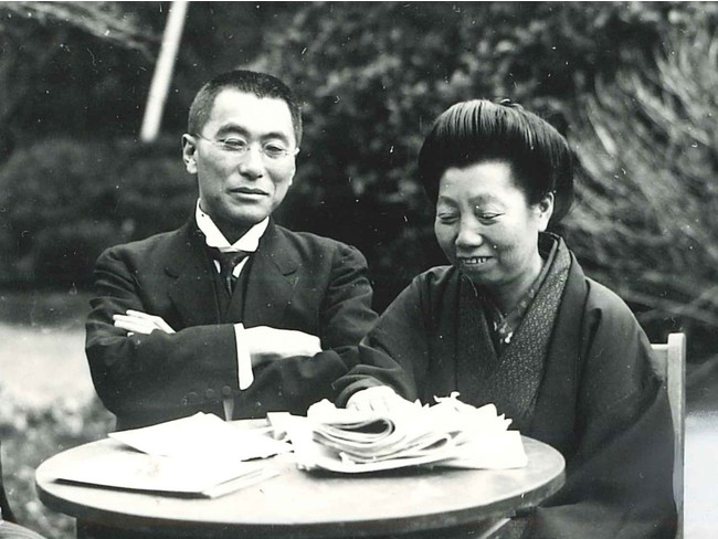 自由学園創立者　羽仁吉一・もと子夫妻　（創立前の相談）　