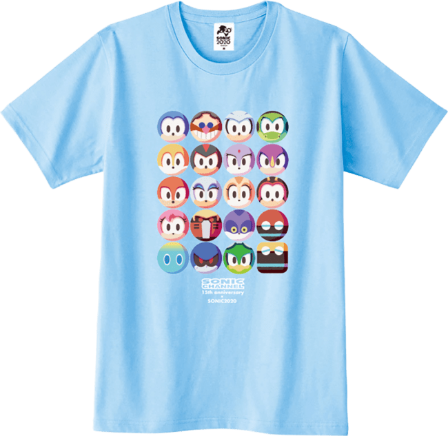 Sonic プロジェクト Sonic Channel 15周年記念tシャツ発売決定 株式会社セガのプレスリリース