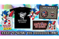 ソニックの描き下ろしアートワークを使用した「ROCK 'N' SONIC THE HEDGEHOG」グッズ5種が新登場!