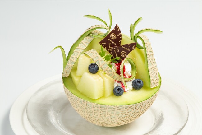 『天使音マスクメロンのボールパフェ』