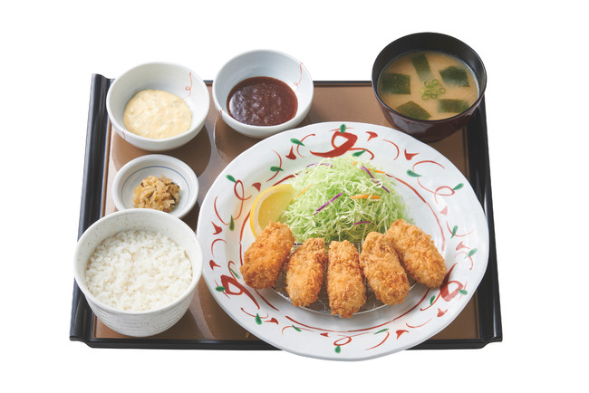 かきフライ定食 990円（税込）