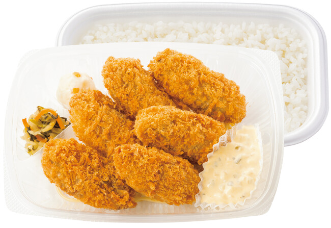 しっかり大満足 6コ入り カキフライ弁当 900円