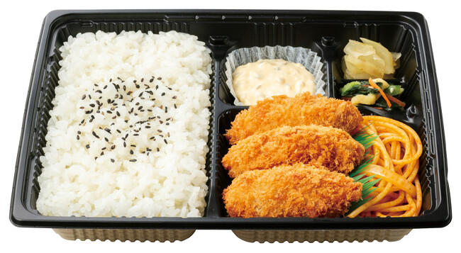 旨みぎゅっと！ 3コ入り カキフライ弁当 630円