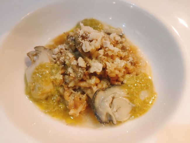 マッシュルーム:はだか麦入り牡蠣とキノコのリゾット マッシュルーム:はだか麦入り牡蠣とキノコのリゾット