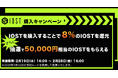 【IOST購入キャンペーン】IOST購入で8%還元 & 抽選で50,000円相当のIOSTをプレゼント!